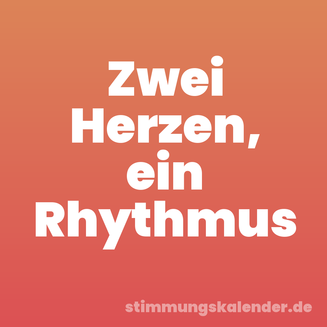 Zwei Herzen, ein Rhythmus