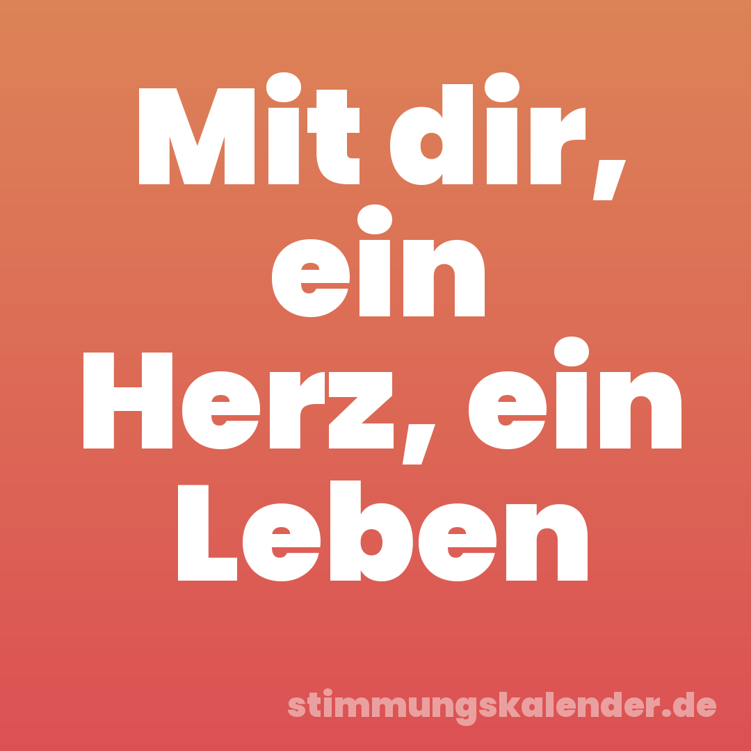 Mit dir, ein Herz, ein Leben
