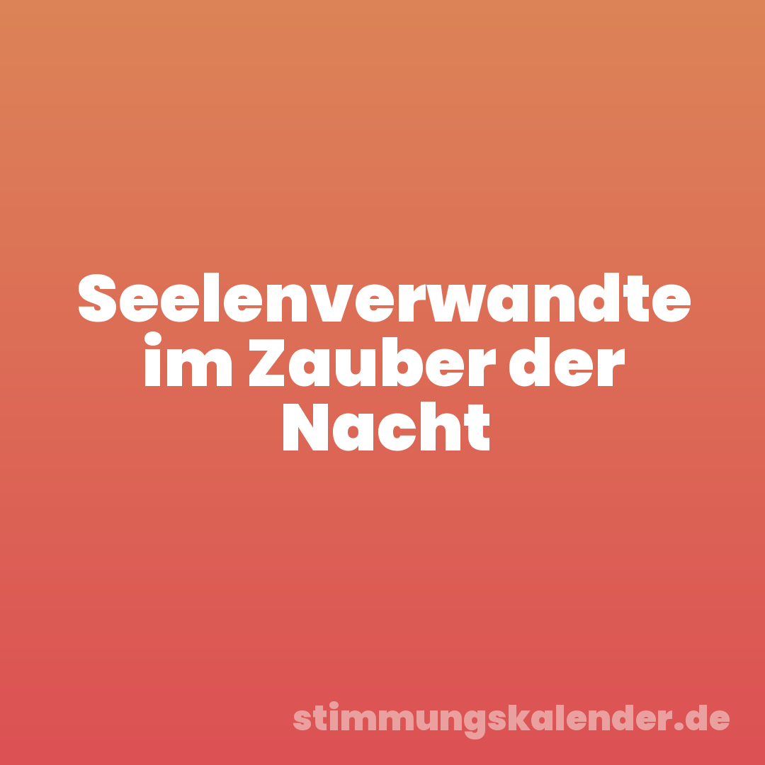 Seelenverwandte im Zauber der Nacht