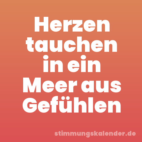 Herzen tauchen in ein Meer aus Gefühlen
