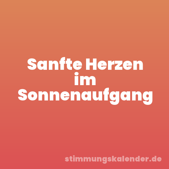 Sanfte Herzen im Sonnenaufgang