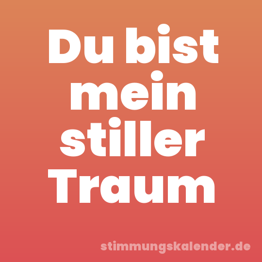 Du bist mein stiller Traum