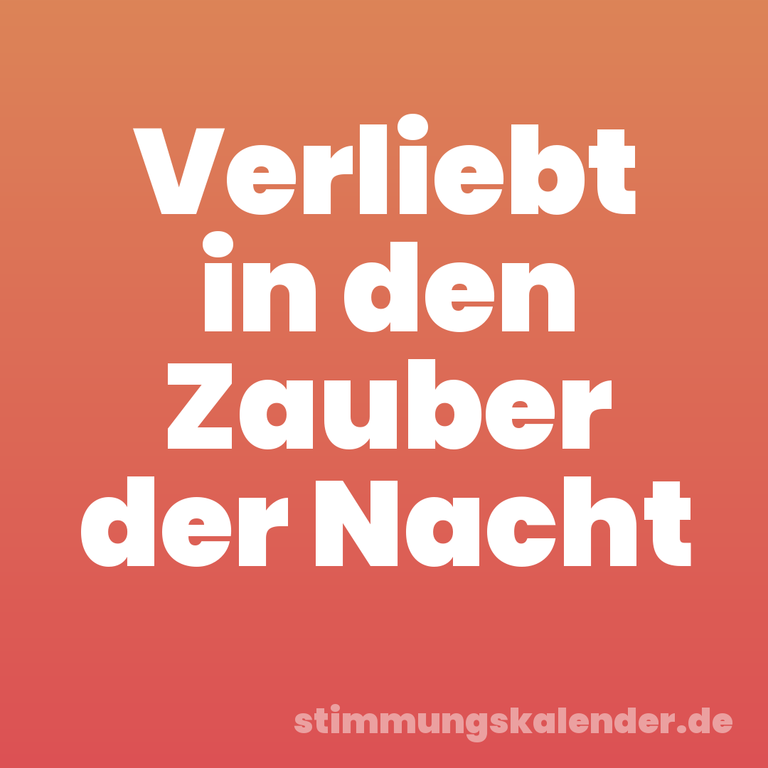 Verliebt in den Zauber der Nacht