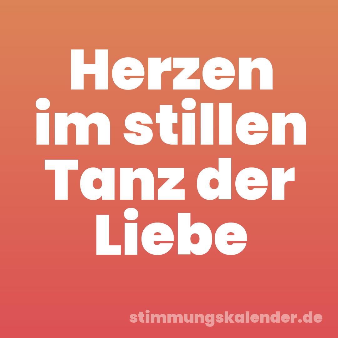 Herzen im stillen Tanz der Liebe