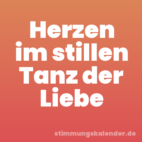 Herzen im stillen Tanz der Liebe