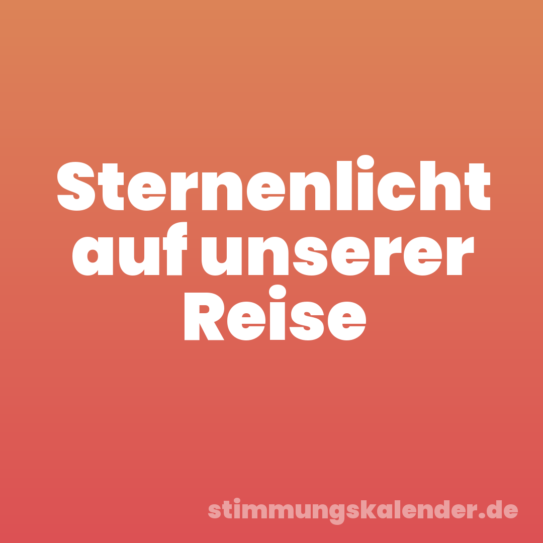 Sternenlicht auf unserer Reise