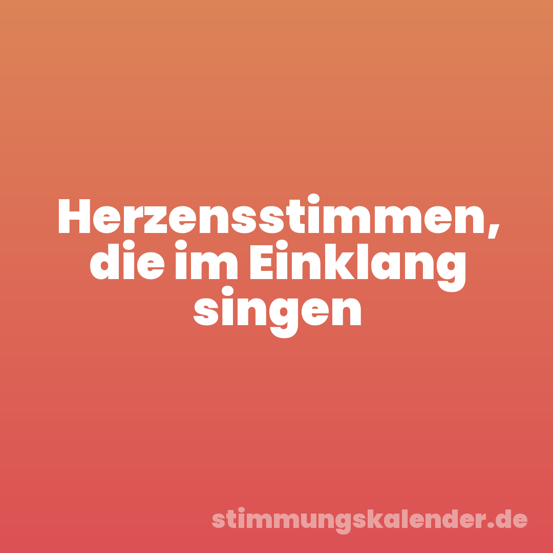 Herzensstimmen, die im Einklang singen