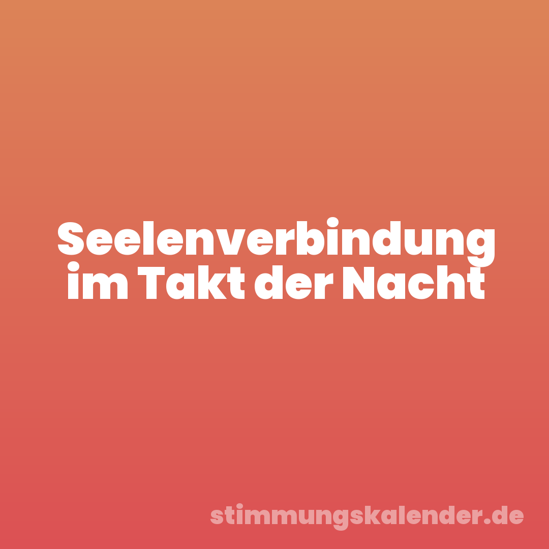 Seelenverbindung im Takt der Nacht