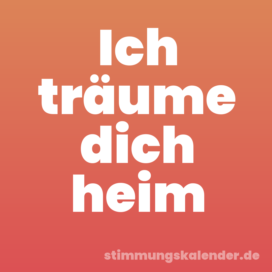 Ich träume dich heim