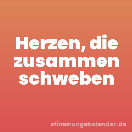 Herzen, die zusammen schweben