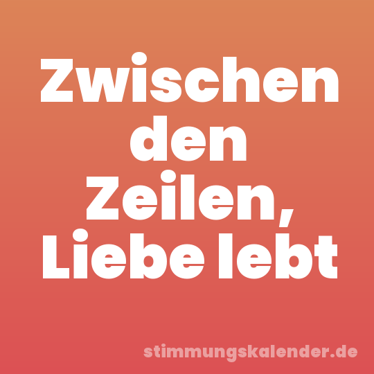 Zwischen den Zeilen, Liebe lebt