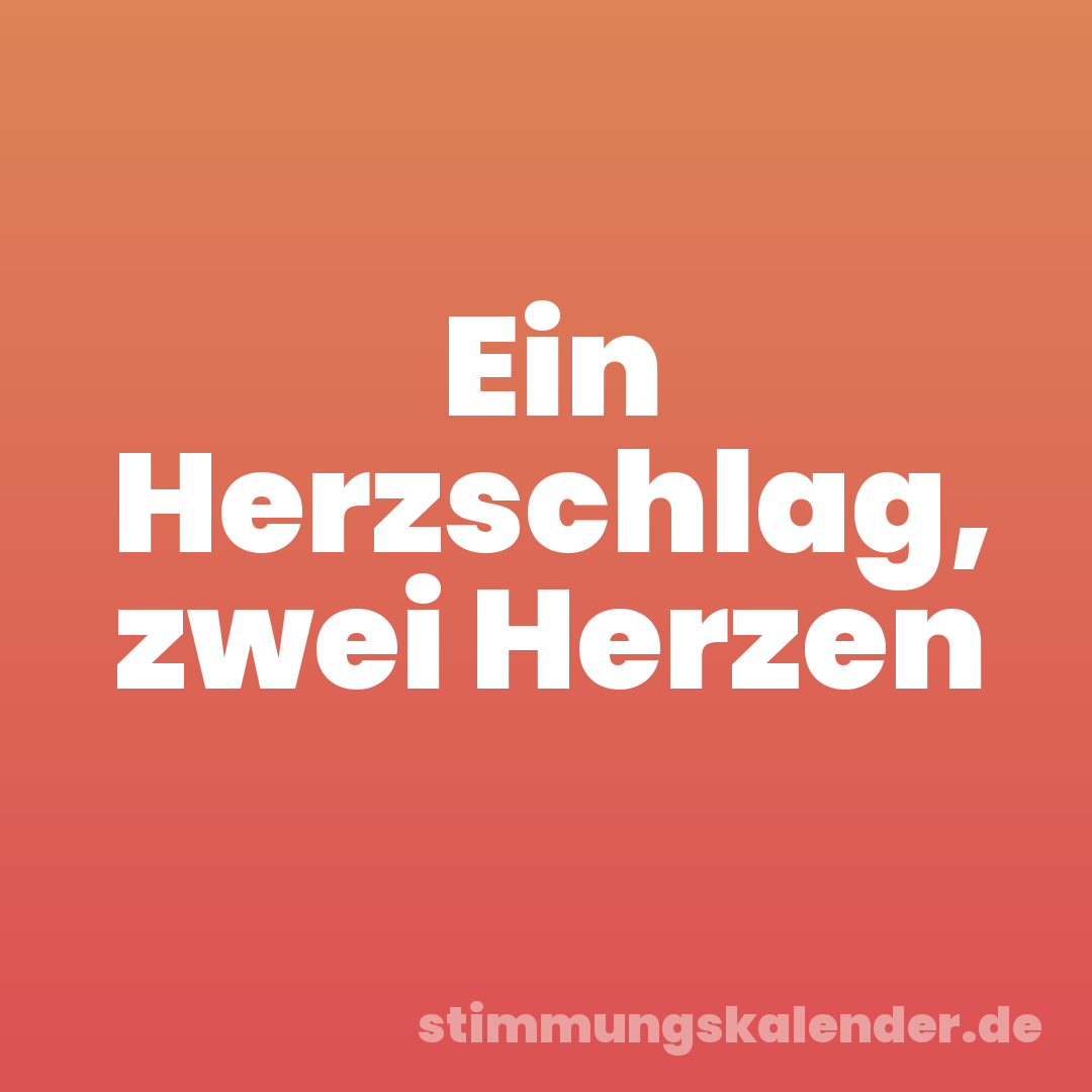 Ein Herzschlag, zwei Herzen