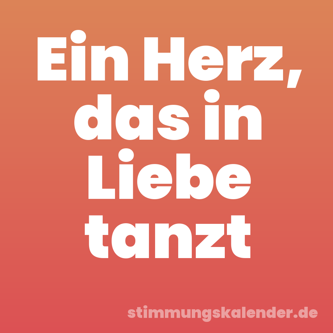 Ein Herz, das in Liebe tanzt