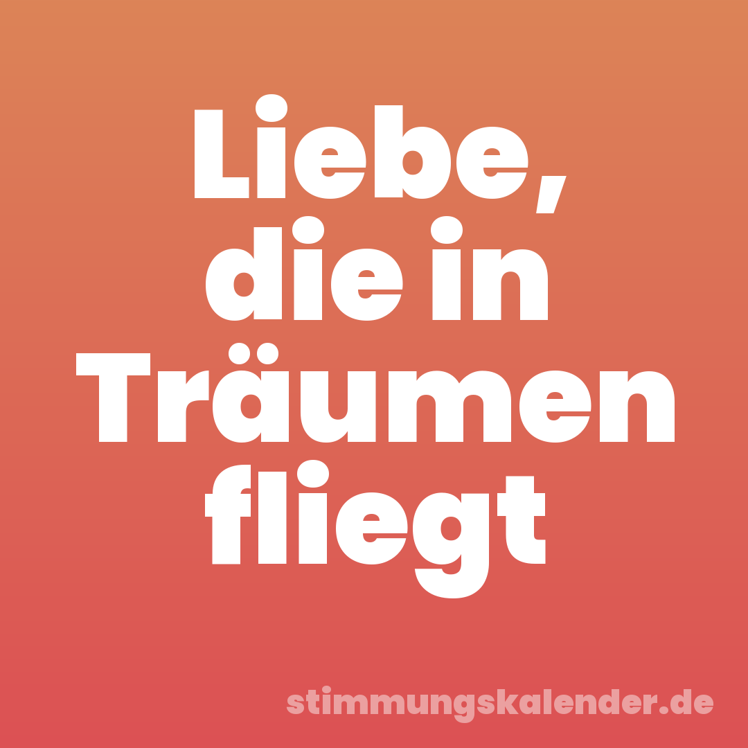 Liebe, die in Träumen fliegt