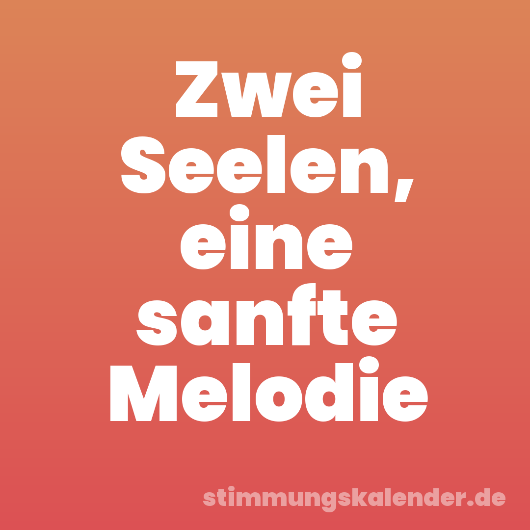Zwei Seelen, eine sanfte Melodie