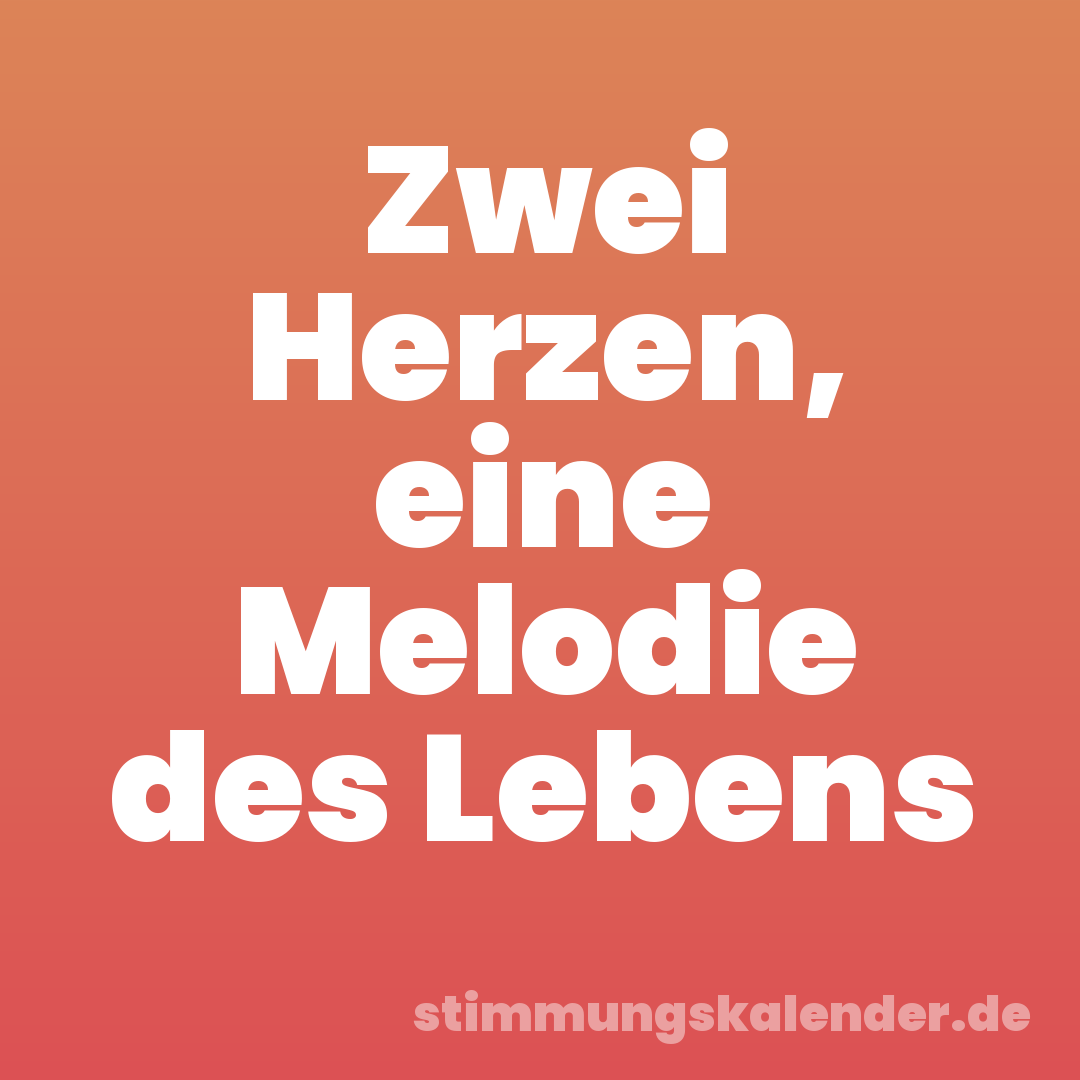 Zwei Herzen, eine Melodie des Lebens