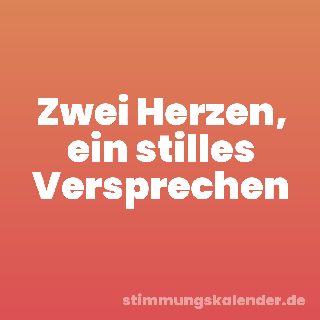 Zwei Herzen, ein stilles Versprechen