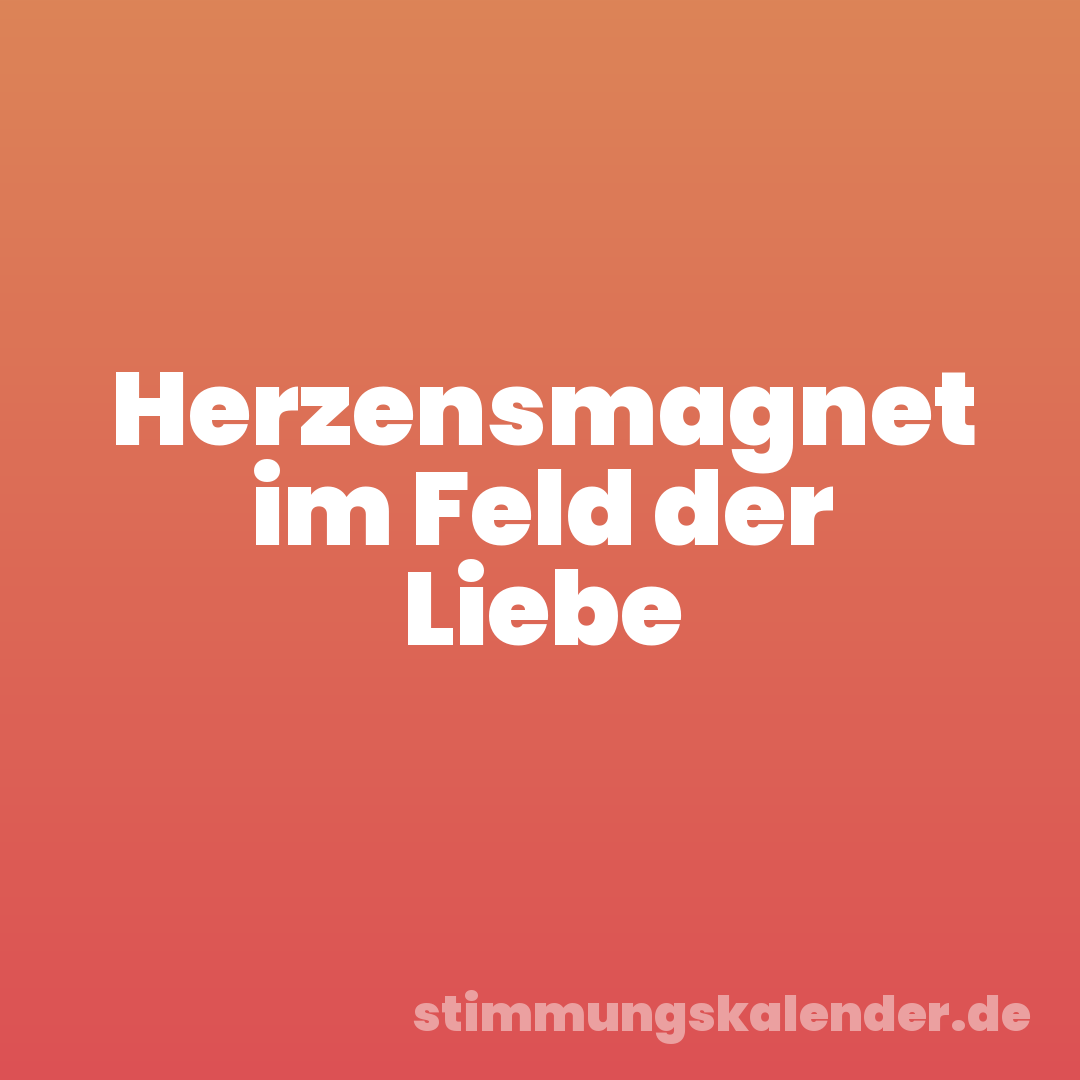 Herzensmagnet im Feld der Liebe