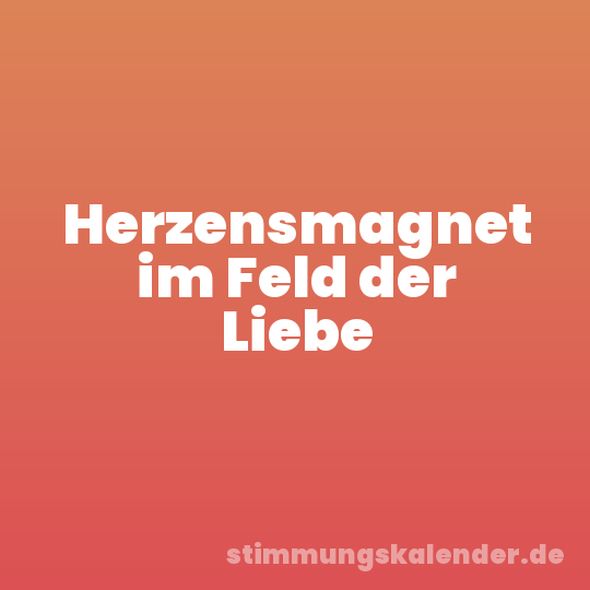 Herzensmagnet im Feld der Liebe