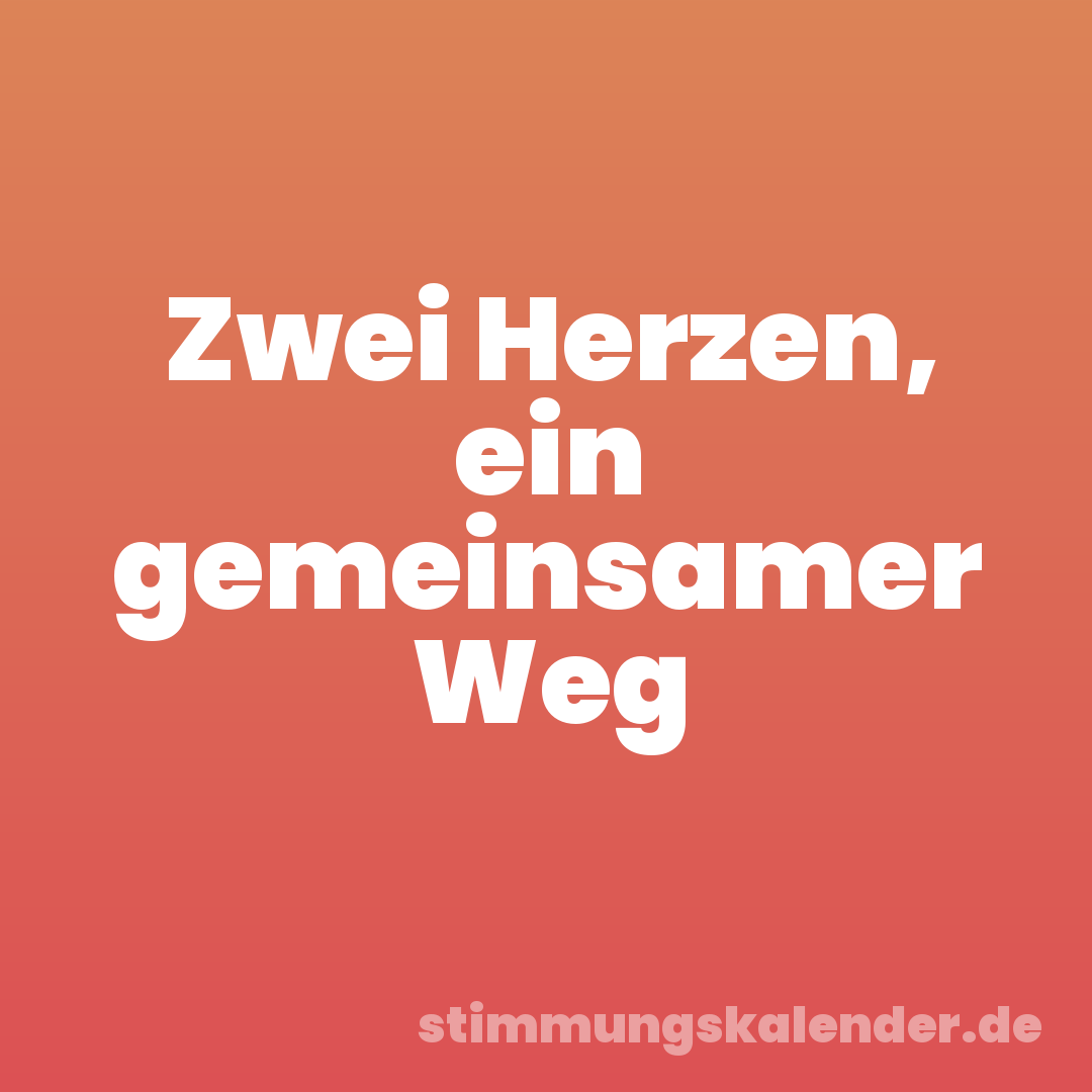 Zwei Herzen, ein gemeinsamer Weg