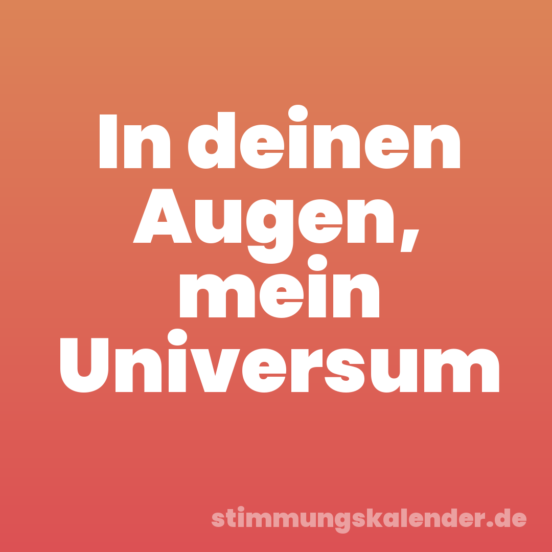 In deinen Augen, mein Universum