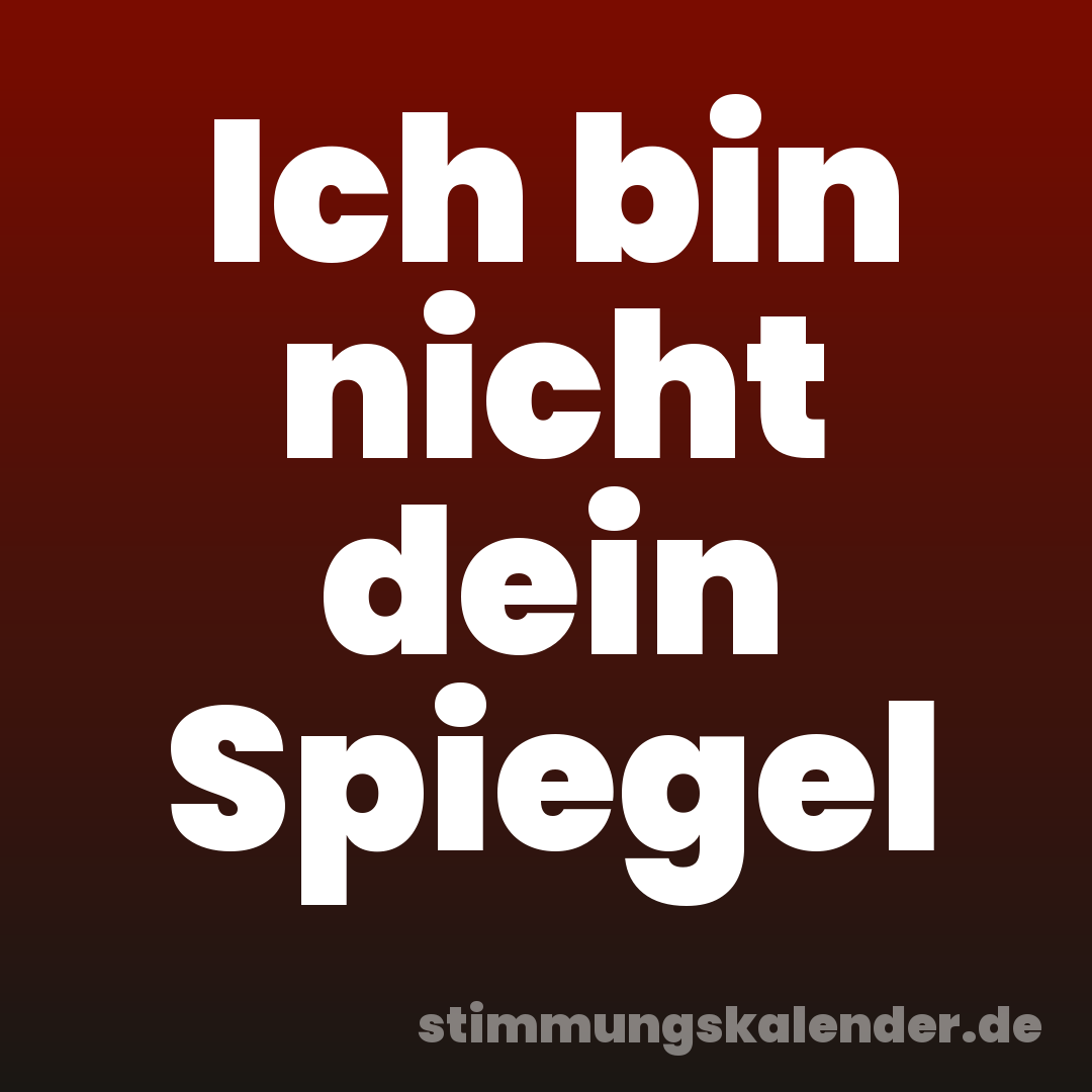 Ich bin nicht dein Spiegel