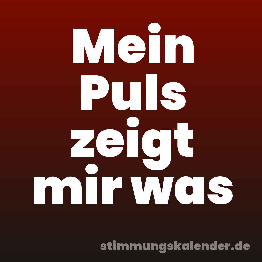 Mein Puls zeigt mir was