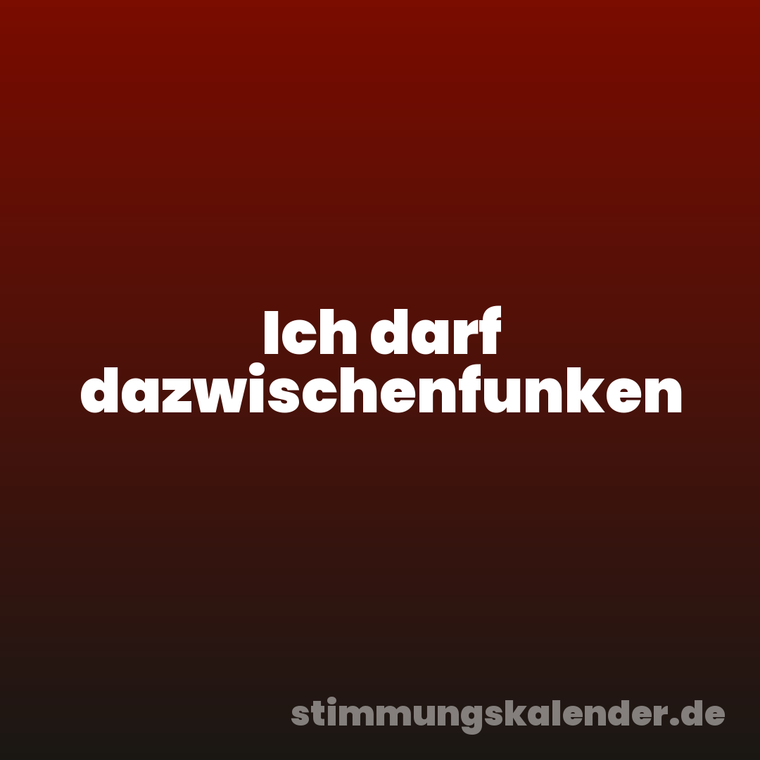 Ich darf dazwischenfunken