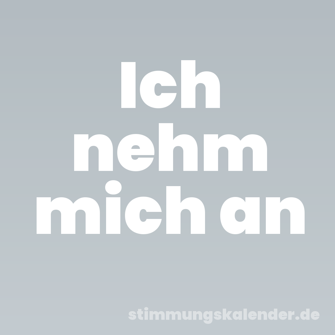 Ich nehm mich an