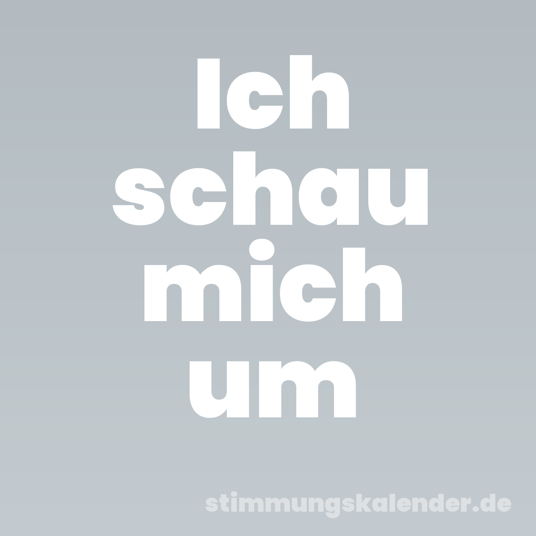 Ich schau mich um