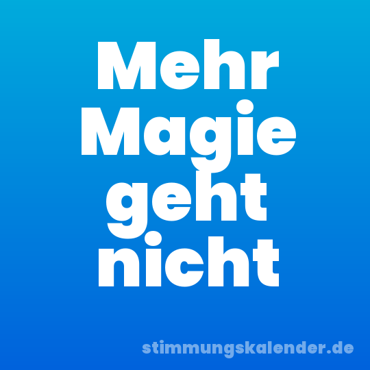 Mehr Magie geht nicht